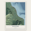 Punaluu, Hawaii map print, the full design