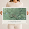 Map of Wailua Homesteads, Hawaii, 12 x 18 inch unframed archival matte print