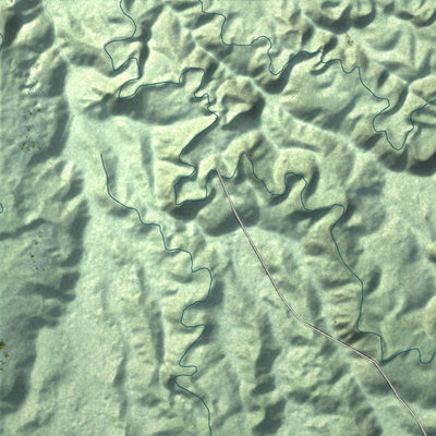 Close-up of the map of Wailua Homesteads, Hawaii print showing street and building detail