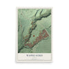 Map of Waipio Acres, Hawaii, 12 x 18 inch unframed archival matte print