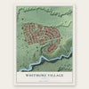 Whitmore Village, Hawaii map print, the full design