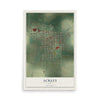 Map of Ackley, Iowa, 12 x 18 inch unframed archival matte print