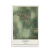 Map of Allison, Iowa, 12 x 18 inch unframed archival matte print