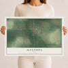 Map of Alta Vista, Iowa, 12 x 18 inch unframed archival matte print
