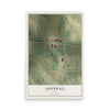 Map of Aspinwall, Iowa, 12 x 18 inch unframed archival matte print