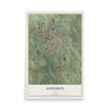 Map of Audubon, Iowa, 12 x 18 inch unframed archival matte print