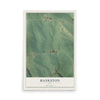Map of Bankston, Iowa, 12 x 18 inch unframed archival matte print