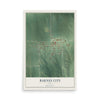 Map of Barnes City, Iowa, 12 x 18 inch unframed archival matte print