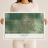Map of Baxter, Iowa, 12 x 18 inch unframed archival matte print