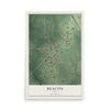 Map of Beacon, Iowa, 12 x 18 inch unframed archival matte print