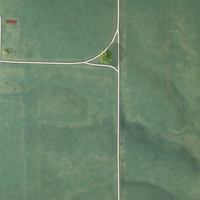 Second close-up of the map of Beaconsfield, Iowa print showing more streets and buildings