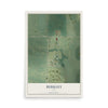 Map of Berkley, Iowa, 12 x 18 inch unframed archival matte print