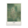 Map of Bode, Iowa, 12 x 18 inch unframed archival matte print