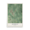 Map of Bondurant, Iowa, 12 x 18 inch unframed archival matte print