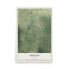 Map of Bouton, Iowa, 12 x 18 inch unframed archival matte print