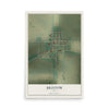 Map of Bristow, Iowa, 12 x 18 inch unframed archival matte print