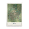 Map of Britt, Iowa, 12 x 18 inch unframed archival matte print