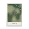 Map of Carpenter, Iowa, 12 x 18 inch unframed archival matte print