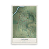 Map of Castana, Iowa, 12 x 18 inch unframed archival matte print