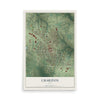 Map of Chariton, Iowa, 12 x 18 inch unframed archival matte print
