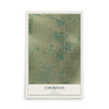Map of Churdan, Iowa, 12 x 18 inch unframed archival matte print