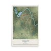 Map of Coggon, Iowa, 12 x 18 inch unframed archival matte print