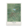 Map of Colfax, Iowa, 12 x 18 inch unframed archival matte print