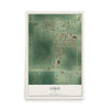 Map of Colo, Iowa, 12 x 18 inch unframed archival matte print
