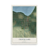 Map of Crystal Lake, Iowa, 12 x 18 inch unframed archival matte print