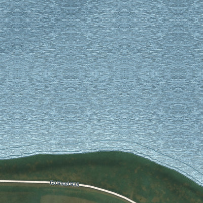 Second close-up of the map of Crystal Lake, Iowa print showing more streets and buildings