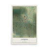 Map of Cushing, Iowa, 12 x 18 inch unframed archival matte print