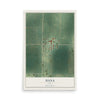 Map of Dana, Iowa, 12 x 18 inch unframed archival matte print