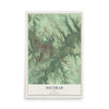 Map of Decorah, Iowa, 12 x 18 inch unframed archival matte print