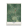 Map of Delta, Iowa, 12 x 18 inch unframed archival matte print