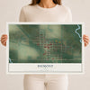 Map of Dumont, Iowa, 12 x 18 inch unframed archival matte print