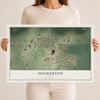 Map of Dunkerton, Iowa, 12 x 18 inch unframed archival matte print