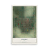 Map of Dysart, Iowa, 12 x 18 inch unframed archival matte print