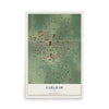 Map of Earlham, Iowa, 12 x 18 inch unframed archival matte print