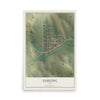 Map of Earling, Iowa, 12 x 18 inch unframed archival matte print