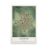 Map of Edgewood, Iowa, 12 x 18 inch unframed archival matte print