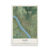 Map of Eldon, Iowa, 12 x 18 inch unframed archival matte print