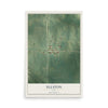 Map of Ellston, Iowa, 12 x 18 inch unframed archival matte print
