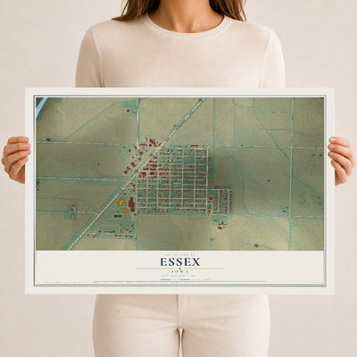 Map of Essex, Iowa, 12 x 18 inch unframed archival matte print