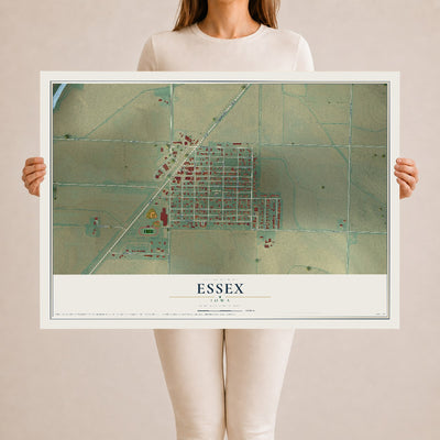 Map of Essex, Iowa, 24 x 36 inch unframed archival matte print
