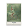 Map of Everly, Iowa, 12 x 18 inch unframed archival matte print