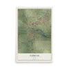 Map of Fairfax, Iowa, 12 x 18 inch unframed archival matte print