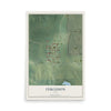 Map of Ferguson, Iowa, 12 x 18 inch unframed archival matte print