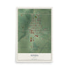 Map of Fonda, Iowa, 12 x 18 inch unframed archival matte print
