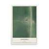 Map of Fostoria, Iowa, 12 x 18 inch unframed archival matte print