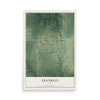 Map of Franklin, Iowa, 12 x 18 inch unframed archival matte print